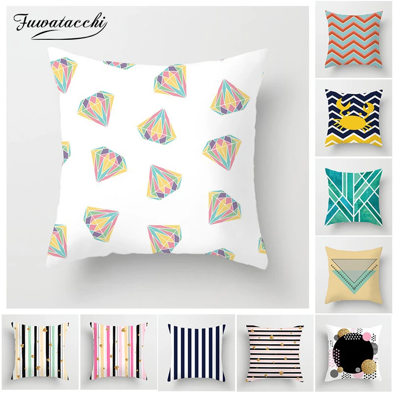 Fuwatacchi Geometric Printed Cushion Cover Colorful Linen Cotton Soft Flower Cushion Covers Decorative Sofa Pillow Case
Fuwatacchi Geometric Printed Cushion Cover Colorful Linen Cotton Soft Flower Cushion Covers Decorative Sofa Pillow Case
