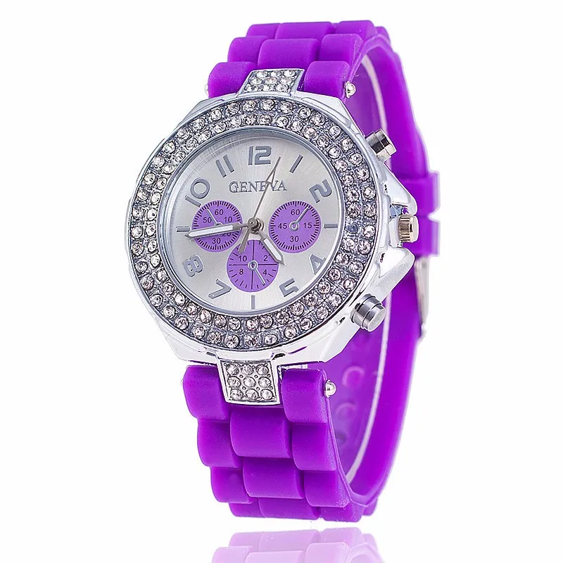 New Design Jelly Candy Watch Woman Geneva Rhinestone Sports Women Watches Unisex Silicone Quartz Watch Hour Gift relojes mujer
New Design Jelly Candy Watch Woman Geneva Rhinestone Sports Women Watches Unisex Silicone Quartz Watch Hour Gift relojes mujer