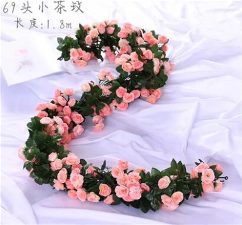Free Shipping 220CM Artificial Silk Rose Flower Garland Wall Hanging Plant for Wedding Party Home Garden Decoration CR-82
Free Shipping 220CM Artificial Silk Rose Flower Garland Wall Hanging Plant for Wedding Party Home Garden Decoration CR-82