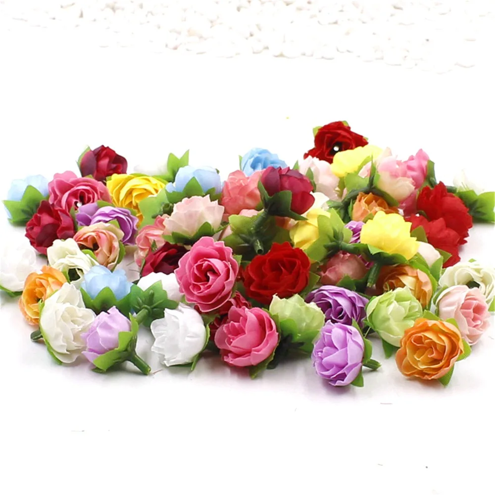 50pcs 2.5cm Artificial Flowers Silk Flower Roses Small Tea Bud Flowers Hand Made Diy Head Garlands For Wedding Home Decoration
50pcs 2.5cm Artificial Flowers Silk Flower Roses Small Tea Bud Flowers Hand Made Diy Head Garlands For Wedding Home Decoration