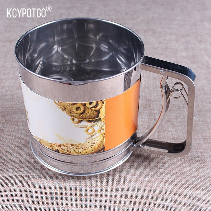 Large stainless steel flour Sifters ,double-deck dredger/Handheld sifters Flour filtering tools
Large stainless steel flour Sifters ,double-deck dredger/Handheld sifters Flour filtering tools