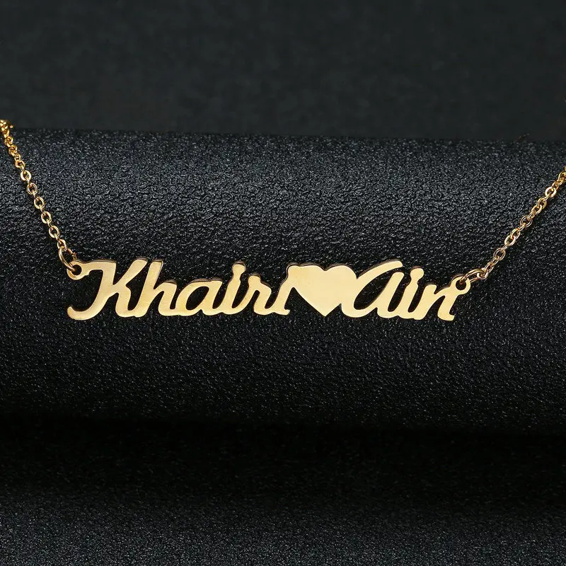 Personalized Custom Name Necklaces & Pendant For Women Girl Fashion Name Heart Necklaces Silver Gold Choker DIY Jewelry Gifts
Personalized Custom Name Necklaces & Pendant For Women Girl Fashion Name Heart Necklaces Silver Gold Choker DIY Jewelry Gifts