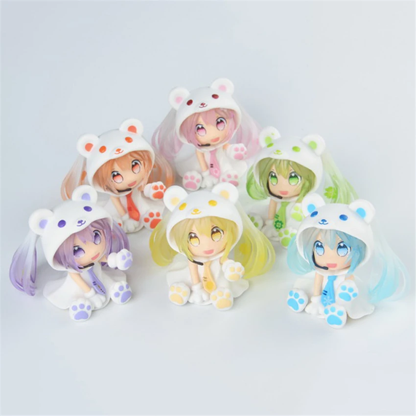 Q Volcaloid Hatsune Miku Ice Snow Miku Sakura Miku cos Bear PVC Action Figure Collection Model Toy Christmas Gift 6cm
Q Volcaloid Hatsune Miku Ice Snow Miku Sakura Miku cos Bear PVC Action Figure Collection Model Toy Christmas Gift 6cm
