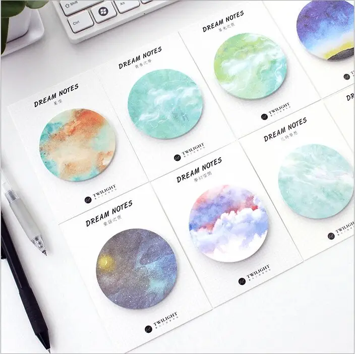 30 Pages/pack fantastic dream Color Index Sticky Notes Notebook Planner Accessories Tool Sticky Posted Message Notes Scratch pad
30 Pages/pack fantastic dream Color Index Sticky Notes Notebook Planner Accessories Tool Sticky Posted Message Notes Scratch pad
