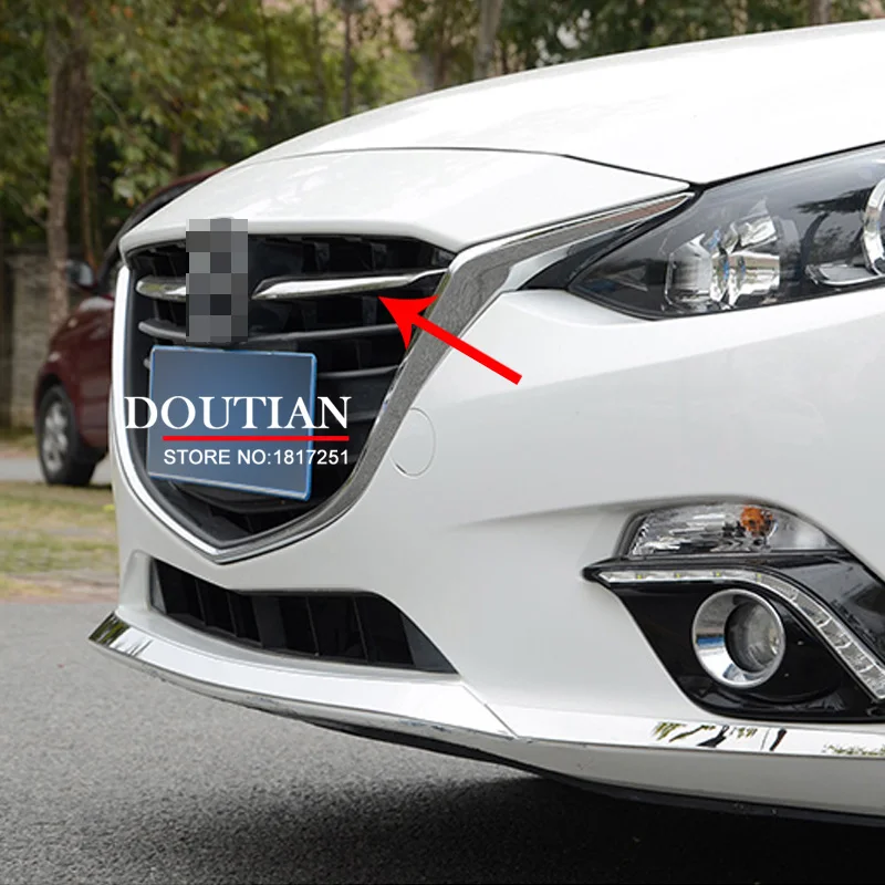 Bright Style For Mazda 3 AXELA M3 2014 - 2016 Chrome Front Grille Grill Streamer Cover Trim 2 Pcs / Set
Bright Style For Mazda 3 AXELA M3 2014 - 2016 Chrome Front Grille Grill Streamer Cover Trim 2 Pcs / Set