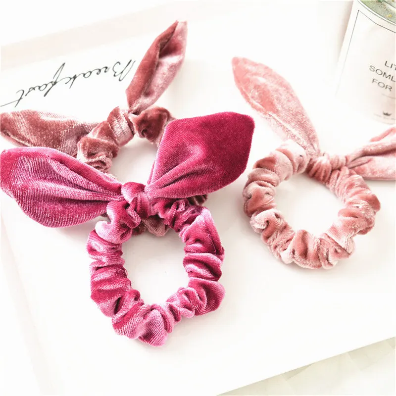 Women Hairband Velvet Solid Color Scrunchie Rabbit Ears hair scrunchies Ponytail Holder Scrunchy Hair Ties for girls Decorations
Women Hairband Velvet Solid Color Scrunchie Rabbit Ears hair scrunchies Ponytail Holder Scrunchy Hair Ties for girls Decorations
