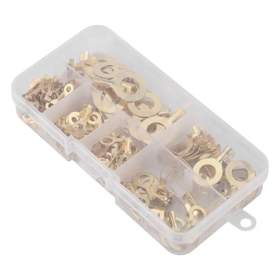 Wire Connector Cable Terminal 3.2/4.2/5.2/6.2/8.2/10.2mm O-type Round Bare Cold Crimp Brass Wiring Connector crimp terminals
Wire Connector Cable Terminal 3.2/4.2/5.2/6.2/8.2/10.2mm O-type Round Bare Cold Crimp Brass Wiring Connector crimp terminals