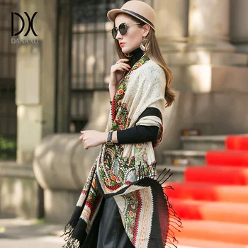 DANAXU New Winter Scarf Women Plaid Blanket Cashmere Pashmina Shawl Fashion Scarves and Shawls Luxury Brand Scarf Tops for Women
DANAXU New Winter Scarf Women Plaid Blanket Cashmere Pashmina Shawl Fashion Scarves and Shawls Luxury Brand Scarf Tops for Women