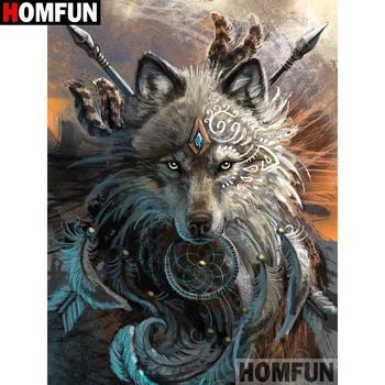 HOMFUN Full Square/Round Drill 5D DIY Diamond Painting "Animal wolf" 3D Diamond Embroidery Cross Stitch Home Decor A19693
HOMFUN Full Square/Round Drill 5D DIY Diamond Painting "Animal wolf" 3D Diamond Embroidery Cross Stitch Home Decor A19693