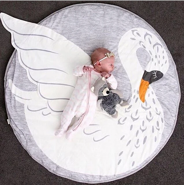 New Arrival Lovely swan Playmat Blanket Baby Play Rug Baby Game Mat Children Room Decoration Creeping Mat
New Arrival Lovely swan Playmat Blanket Baby Play Rug Baby Game Mat Children Room Decoration Creeping Mat