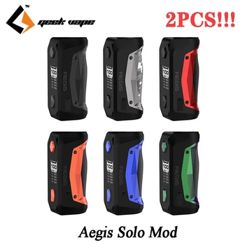 

2pcs/lot Original Geekvape Aegis Solo Mod 100W E-Cig Box Mod Fit 18650 Battery Cerberus Tank And Tengu RDA VS Geekvape Aegis Mod