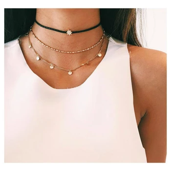 New Necklace Fashion Star Necklace Wafer Layers Necklace Selling Sets Of Accessories Wholesale Women Necklace
New Necklace Fashion Star Necklace Wafer Layers Necklace Selling Sets Of Accessories Wholesale Women Necklace