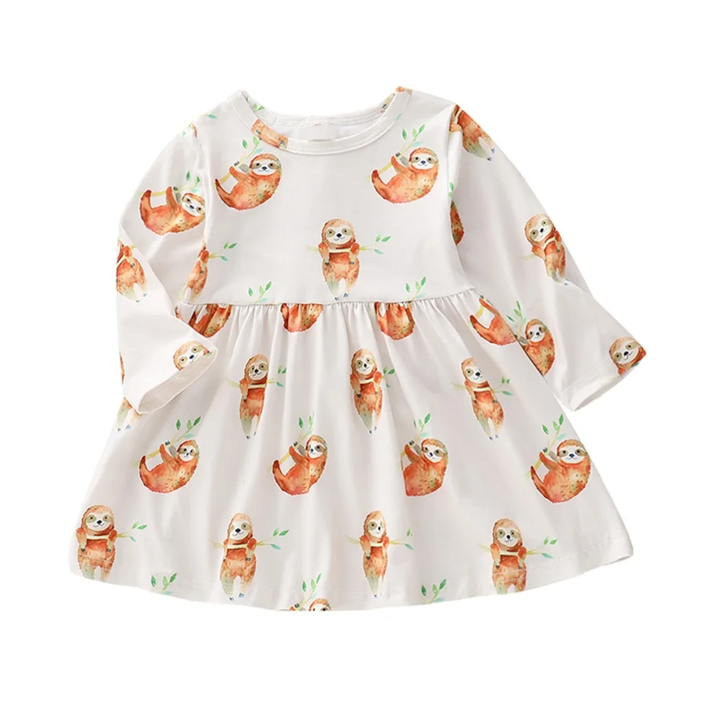 Puseky 0-24M Newborn Infant Baby Girls Animal Sloth Print Dress Tutu Party Beach Clothes Spring Autumn Long Sleeve Baby Sundress
Puseky 0-24M Newborn Infant Baby Girls Animal Sloth Print Dress Tutu Party Beach Clothes Spring Autumn Long Sleeve Baby Sundress