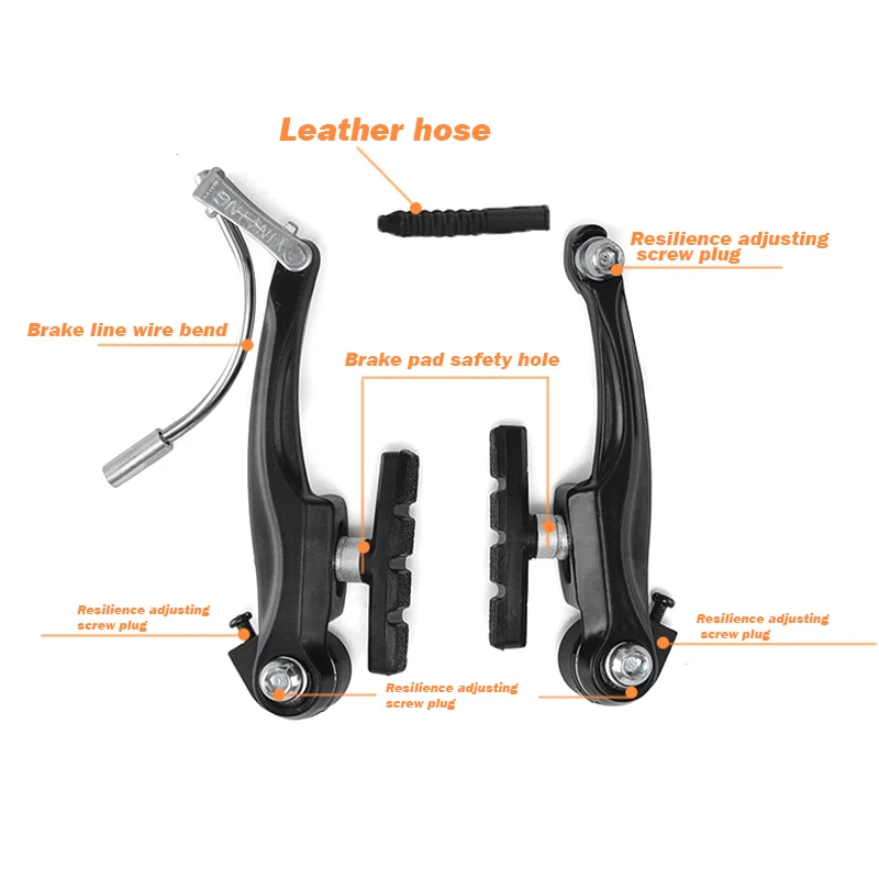 Aluminum Alloy Mountain Road Bicycle Bike Brake kits 110mm front /rear V-Brake with washers
Aluminum Alloy Mountain Road Bicycle Bike Brake kits 110mm front /rear V-Brake with washers