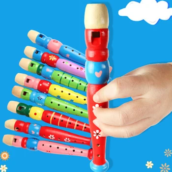 6-Hole Wooden Kid Flute Musical Instrument Early Education Develop Recorder Woodwind Musical Educational Toy for Children #H
6-Hole Wooden Kid Flute Musical Instrument Early Education Develop Recorder Woodwind Musical Educational Toy for Children #H