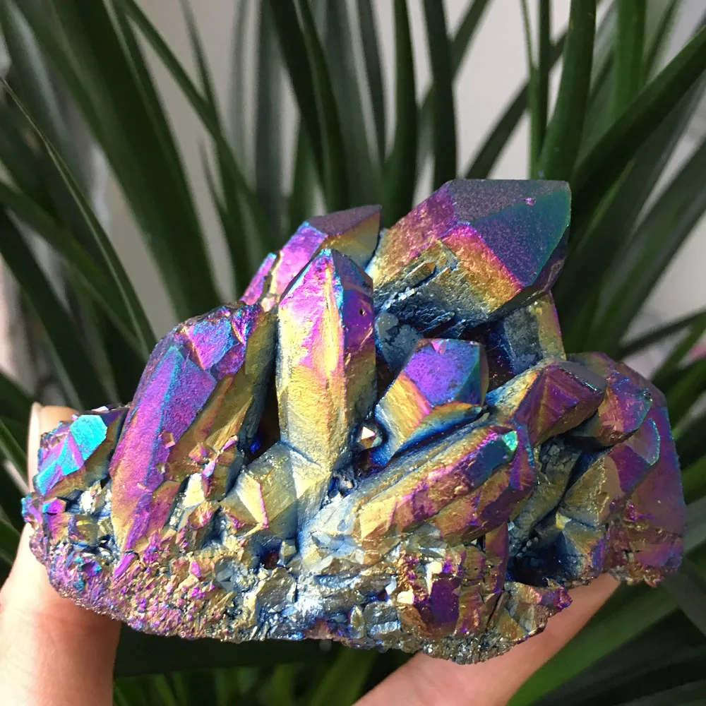 335g Hot sale more colour Aura Quartz Crystal Titanium Bismuth Silicon Cluster Rainbow fengshui
335g Hot sale more colour Aura Quartz Crystal Titanium Bismuth Silicon Cluster Rainbow fengshui