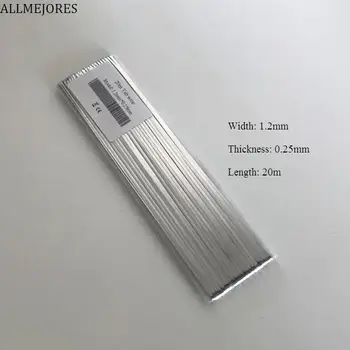 ALLMEJORES Solar cell Tabbing wire Buss wire 20meters 1.2mmx0.25mm for Soldering DIY solar panel
ALLMEJORES Solar cell Tabbing wire Buss wire 20meters 1.2mmx0.25mm for Soldering DIY solar panel