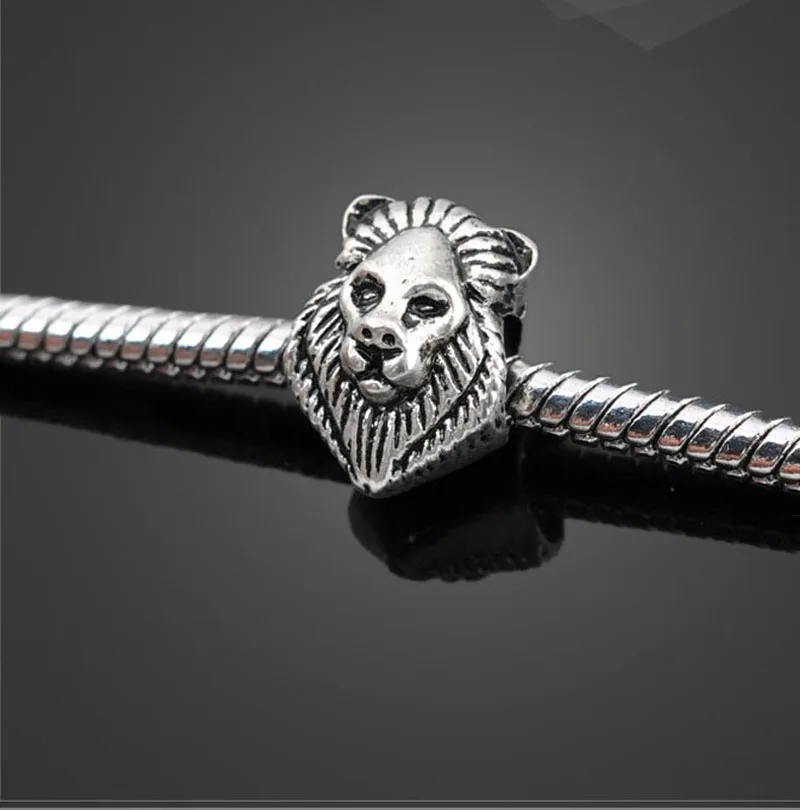 10 pcs/lot High quality Wholesale alloy antique silver Lion head beads charm for bracelet Handmade Beads Necklace 7.4mm*9.4mm
10 pcs/lot High quality Wholesale alloy antique silver Lion head beads charm for bracelet Handmade Beads Necklace 7.4mm*9.4mm