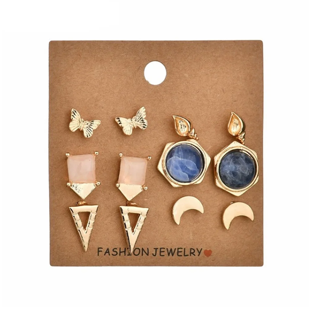 F.I.N.S Geometric Earrings Set Synthetic Stones Stud Earrings For Women Brincos 2018 Oorbellen Marble Earing Fashion Jewelry
F.I.N.S Geometric Earrings Set Synthetic Stones Stud Earrings For Women Brincos 2018 Oorbellen Marble Earing Fashion Jewelry