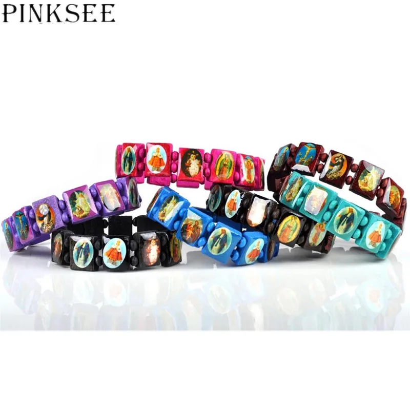 PINKSEE 3Pcs Punk Jesus Bracelet Wood Saints Rosary Religious Bangle For Women Men Jewelry Accessories 7 Style Available
PINKSEE 3Pcs Punk Jesus Bracelet Wood Saints Rosary Religious Bangle For Women Men Jewelry Accessories 7 Style Available