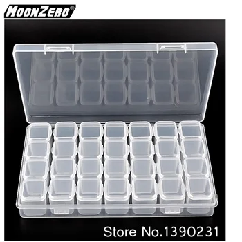 New 28-Slot Transparent Plastic Storage Box Tool Jewellery Pill Case Diamond Painting Rhinestone Needle Embroidery Beaded Tools
New 28-Slot Transparent Plastic Storage Box Tool Jewellery Pill Case Diamond Painting Rhinestone Needle Embroidery Beaded Tools