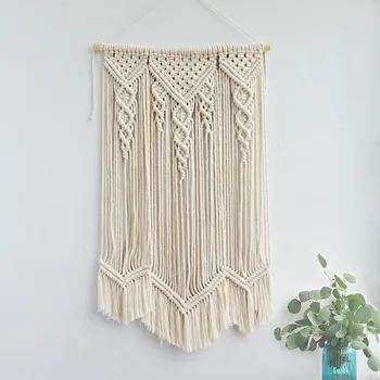 Hand-woven Wall Tapestry Cotton Macrame Wall Hanging Tassels Hanging Ornaments Meter Box Boho Decor
Hand-woven Wall Tapestry Cotton Macrame Wall Hanging Tassels Hanging Ornaments Meter Box Boho Decor