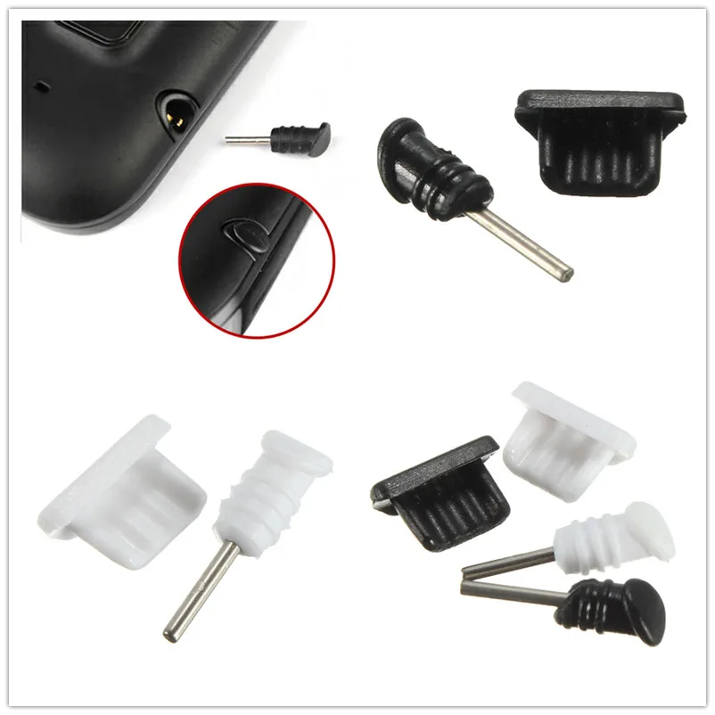 Новинка 10 комплектов 3 5 мм разъем для наушников + Micro USB зарядный порт заглушка