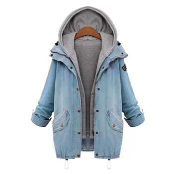 Hot 2019 Plus Size M-4XL Women Denim Coat Jacket Fashion Autumn Winter Long Sleeve Female Coat Oversized Casual Denim Outerwear
Hot 2019 Plus Size M-4XL Women Denim Coat Jacket Fashion Autumn Winter Long Sleeve Female Coat Oversized Casual Denim Outerwear