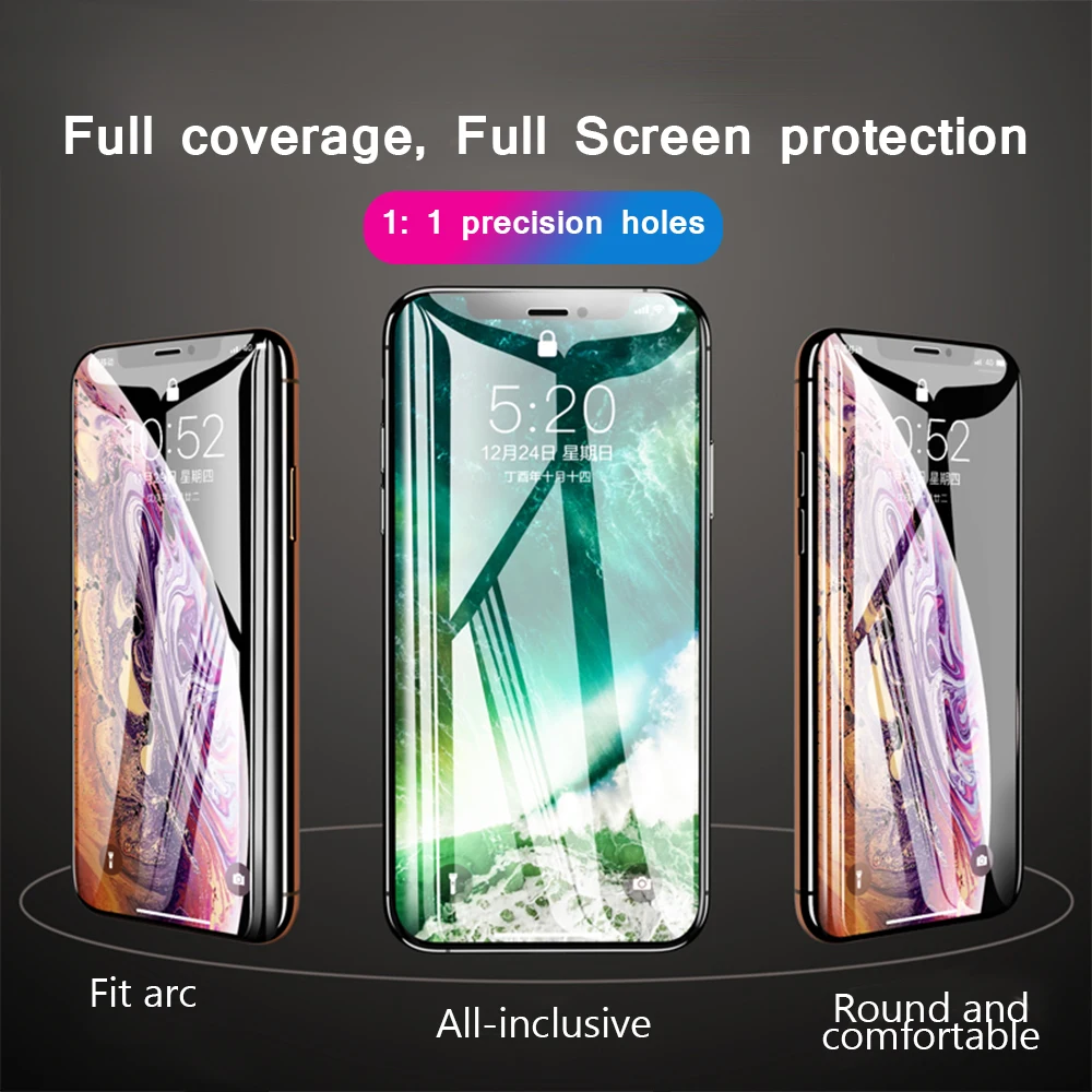 Full Frameless tempered film For iPhone XS Full screen borderless tempered film For iPhone X XR XS Max Screen Protective Glass
Full Frameless tempered film For iPhone XS Full screen borderless tempered film For iPhone X XR XS Max Screen Protective Glass