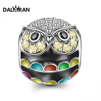 DALARAN Fashion New Jewelry 925 Sterling Silver Cute Owl Beads Fit Diy Charm Bracelet Necklace For Gift
DALARAN Fashion New Jewelry 925 Sterling Silver Cute Owl Beads Fit Diy Charm Bracelet Necklace For Gift