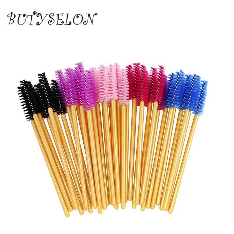 200pcs/Lot Golden Handle Disposable Eyelash Eye Lash Makeup Brushes Mascara Wands Applicator Makeup Eyelash Extension Tools
200pcs/Lot Golden Handle Disposable Eyelash Eye Lash Makeup Brushes Mascara Wands Applicator Makeup Eyelash Extension Tools
