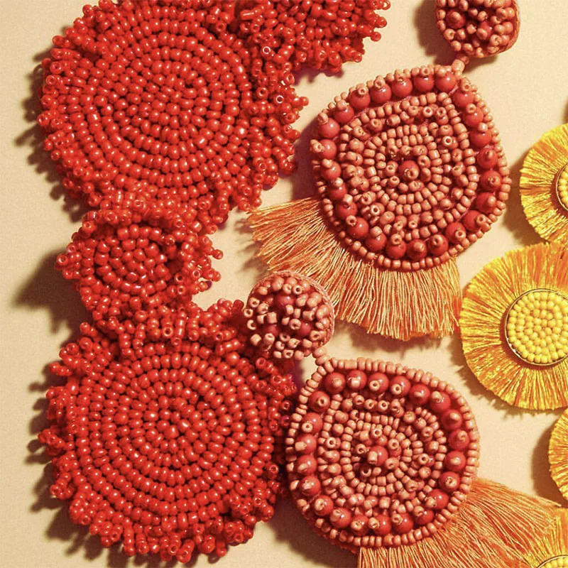 FASHIONSNOOPS Ethnic Earrings For Women Bohemian Handmade Beads Big Statement Tassel Earrings Jewelry Wholesale
FASHIONSNOOPS Ethnic Earrings For Women Bohemian Handmade Beads Big Statement Tassel Earrings Jewelry Wholesale