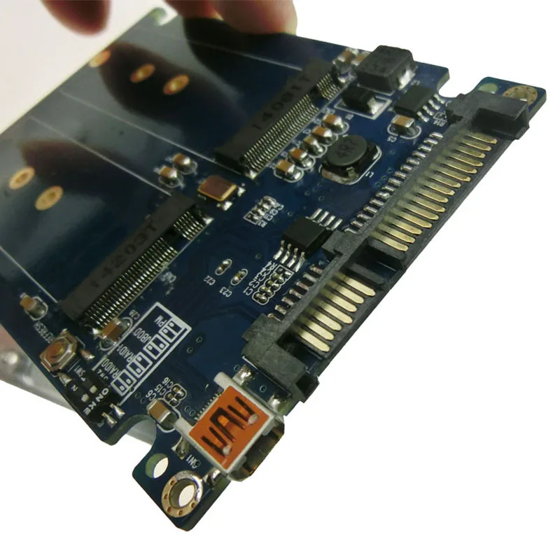 NGFF ( M2 ) SSD to 2.5" SATA Adapter M.2 NGFF SSD to SATA3 & USB3.0 Converter Card RAID ADPNG301
NGFF ( M2 ) SSD to 2.5" SATA Adapter M.2 NGFF SSD to SATA3 & USB3.0 Converter Card RAID ADPNG301