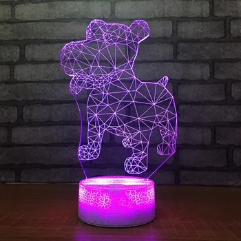 Gifts Pet Puppy 3d Lamp Christmas decorations gift for baby room lights wholesale White base Colorful Night Light
Gifts Pet Puppy 3d Lamp Christmas decorations gift for baby room lights wholesale White base Colorful Night Light