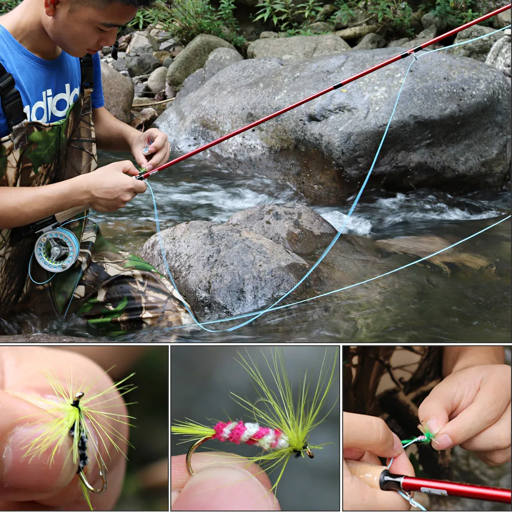 Hot 96pcs/set Trout Bait Dry Fly Fishing Hooks Streamer Lure Kit with Case Box 
Hot 96pcs/set Trout Bait Dry Fly Fishing Hooks Streamer Lure Kit with Case Box