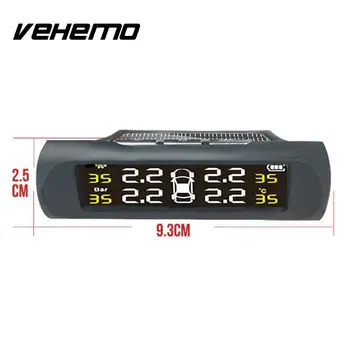 Vehemo Car Tire Monitoring Tire Pressure Monitoring System TPMS Lcd Black Durable Anti-Explosion Tire Pressure Alarm
Vehemo Car Tire Monitoring Tire Pressure Monitoring System TPMS Lcd Black Durable Anti-Explosion Tire Pressure Alarm
