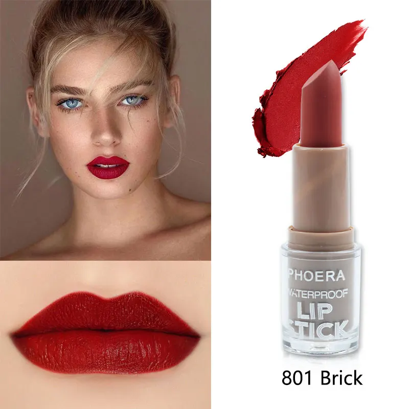 PHOERA 14 Colors Waterproof Lasting Makeup High Pigment Red Batom Mate Make Up Fashion Women Lip Stick Velvet Matte Lipstick
PHOERA 14 Colors Waterproof Lasting Makeup High Pigment Red Batom Mate Make Up Fashion Women Lip Stick Velvet Matte Lipstick