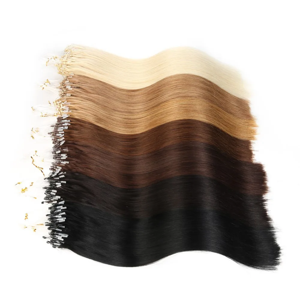 Alishow Straight Loop Micro Ring Hair 1g/s 50g/pack 100% Human Micro Bead Links Remy Hair Straight Extensions #613 Blonde
Alishow Straight Loop Micro Ring Hair 1g/s 50g/pack 100% Human Micro Bead Links Remy Hair Straight Extensions #613 Blonde