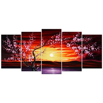 Plum Tree Blossom Large Size 5 Panels Modern Canvas Flowers Artwork Floral Paintings on Canvas Wall Art Decor for Living Room
Plum Tree Blossom Large Size 5 Panels Modern Canvas Flowers Artwork Floral Paintings on Canvas Wall Art Decor for Living Room