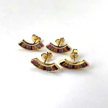 10Pairs Rainbow cubic zirconia micro pave studs earrings,High Quality Rainbow Earrings for Women Girl jewelry gift ER848
10Pairs Rainbow cubic zirconia micro pave studs earrings,High Quality Rainbow Earrings for Women Girl jewelry gift ER848