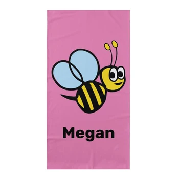 Cute Pink Bumblebee Personalised Gift for Girl Kid Bumble Bee Custom Name Microfiber Bath Towels Cartoon Beach Travel Towels 140
Cute Pink Bumblebee Personalised Gift for Girl Kid Bumble Bee Custom Name Microfiber Bath Towels Cartoon Beach Travel Towels 140