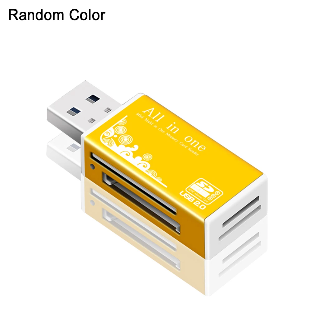 Color Random PC Laptop Aluminum SD MS M2 TF Memory Card All In 1 Mini USB 2.0 Card Reader
Color Random PC Laptop Aluminum SD MS M2 TF Memory Card All In 1 Mini USB 2.0 Card Reader