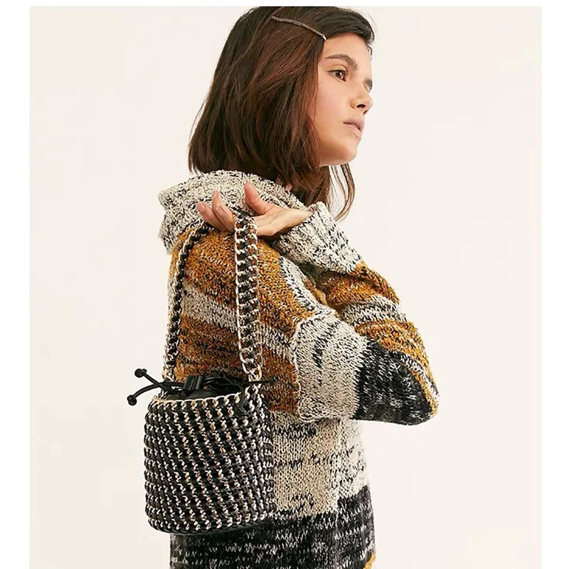 Casual Weave Straw Women Shoulder Bags Luxury Leather Women Handbags Female Chain Bucket Bags Ladies Pu Hand Bags Purse Summer
Casual Weave Straw Women Shoulder Bags Luxury Leather Women Handbags Female Chain Bucket Bags Ladies Pu Hand Bags Purse Summer