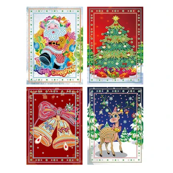 MOONCRESIN DIY 5D Diamond Painting Christmas Greeting Cards 4 Cards One Set Christmas Card 3D Diamond Painting
MOONCRESIN DIY 5D Diamond Painting Christmas Greeting Cards 4 Cards One Set Christmas Card 3D Diamond Painting