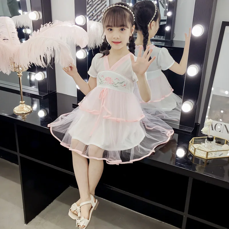 Girls Princess Dress Chinese Style Embroidery Kids Dresses for Girls Children Dresses Toddlers Tutu Dress Girl Summer
Girls Princess Dress Chinese Style Embroidery Kids Dresses for Girls Children Dresses Toddlers Tutu Dress Girl Summer