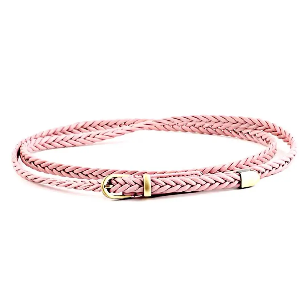 Vintage Hand-Woven Versatile Thin Belt Alloy Pin Buckle Thin Belt Solid Color Multi-Function 14-Color Belt Waist Rope Decoration
Vintage Hand-Woven Versatile Thin Belt Alloy Pin Buckle Thin Belt Solid Color Multi-Function 14-Color Belt Waist Rope Decoration