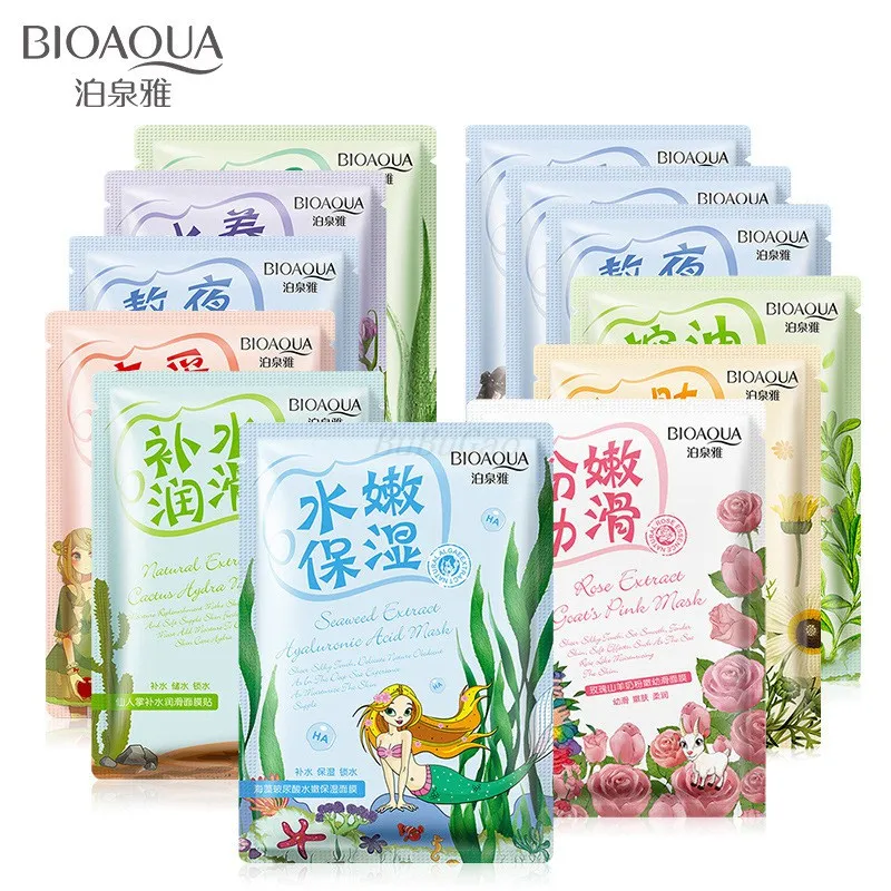 BIOAQUA 1Pcs Moisturizing Oil Control Anti-Aging Shrink Pores Cosmetics Whitening Brighten korean Face Mask Skin Care
BIOAQUA 1Pcs Moisturizing Oil Control Anti-Aging Shrink Pores Cosmetics Whitening Brighten korean Face Mask Skin Care