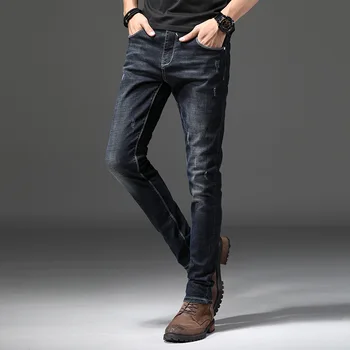 Mens Fashion Straight Long Jeans Man Smart Casual High Elasticity Denim Men Scratched Slim Formal Business Jeans AA11409
Mens Fashion Straight Long Jeans Man Smart Casual High Elasticity Denim Men Scratched Slim Formal Business Jeans AA11409