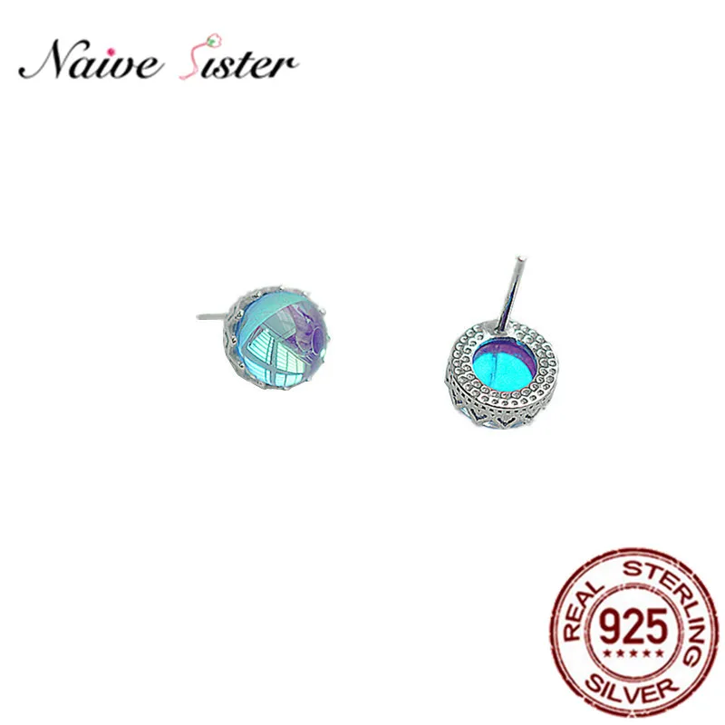 Cute Small Ocean Blue Crystal Ear Studs Real 925 Sterling Silver Stud Earrings for Girls Women Fashion Love Gifts Korean Earings
Cute Small Ocean Blue Crystal Ear Studs Real 925 Sterling Silver Stud Earrings for Girls Women Fashion Love Gifts Korean Earings
