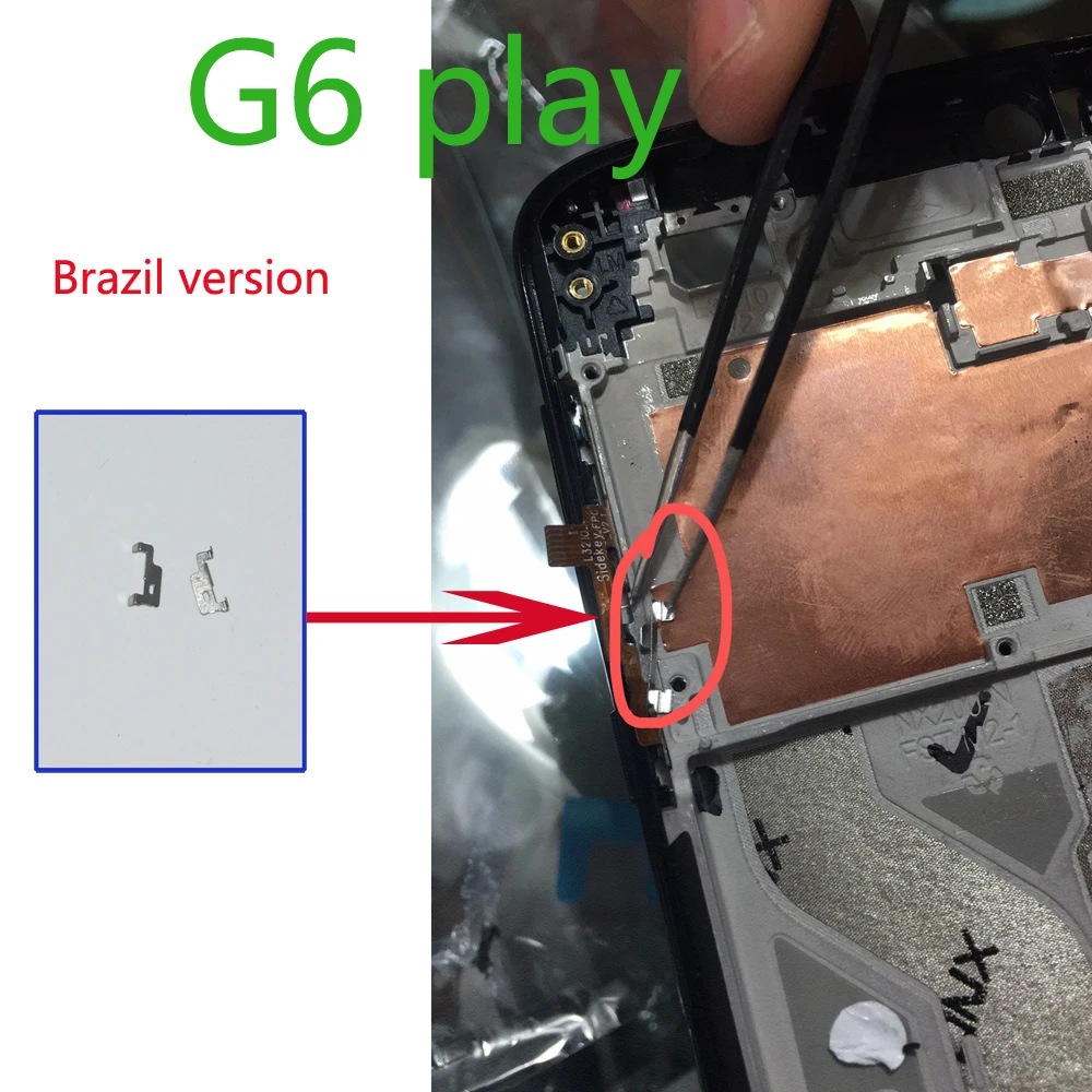 Wholesale For Motorola Moto G6 play middle frame Volume Button Metal Spacer Shim Holder parts Brazil Version
Wholesale For Motorola Moto G6 play middle frame Volume Button Metal Spacer Shim Holder parts Brazil Version